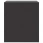 Preview: Nachttisch Schwarz 34,5x39x44 cm Stahl