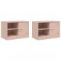 Preview: TV-Schränke 2 Stk. Rosa 67x39x44 cm Stahl
