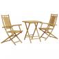 Preview: 3-tlg. Bistro-Set Bambus