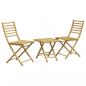 Preview: 3-tlg. Bistro-Set Bambus