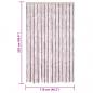 Preview: Fliegenvorhang Silbergrau und Rosa 118x220 cm Chenille