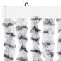 Preview: Fliegenvorhang Hellgrau und Dunkelgrau 118x220 cm Chenille