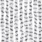 Preview: Fliegenvorhang Hellgrau und Dunkelgrau 118x220 cm Chenille