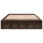 Preview: Bettgestell Braun Eichen-Optik 150x200 cm Holzwerkstoff