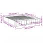 Preview: Bettgestell Braun Eichen-Optik 150x200 cm Holzwerkstoff