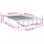 Preview: Bettgestell Braun Eichen-Optik 120x190 cm Holzwerkstoff
