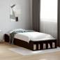 Preview: Bettgestell Schwarz 75x190 cm Holzwerkstoff