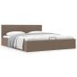 Preview: Stauraumbett Hydraulisch Taupe Stoff 180×200 cm 