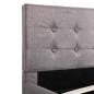 Preview: Stauraumbett Hydraulisch Taupe Stoff 180×200 cm