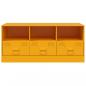 Preview: TV-Schrank Senfgelb 99x39x44 cm Stahl