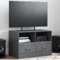 Preview: ARDEBO.de - TV-Schrank Anthrazit 67x39x44 cm Stahl