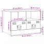 Preview: TV-Schrank Anthrazit 67x39x44 cm Stahl