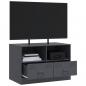 Preview: TV-Schrank Anthrazit 67x39x44 cm Stahl