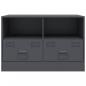 Preview: TV-Schrank Anthrazit 67x39x44 cm Stahl