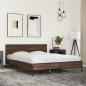 Preview: ARDEBO.de - Bettgestell Braun Eichen-Optik 160x200 cm Holzwerkstoff Metall