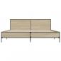 Preview: Bettgestell Sonoma-Eiche 180x200 cm Holzwerkstoff und Metall
