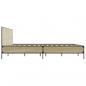 Preview: Bettgestell Sonoma-Eiche 180x200 cm Holzwerkstoff und Metall