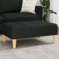 Preview: ARDEBO.de - Fußhocker Schwarz 77x55x31 cm Stoff