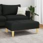 Preview: Fußhocker Schwarz 77x55x31 cm Stoff