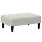Preview: Fußhocker Hellgrau 77x55x31 cm Samt