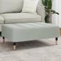 Preview: ARDEBO.de - Fußhocker Hellgrau 77x55x31 cm Samt