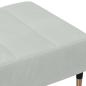 Preview: Fußhocker Hellgrau 77x55x31 cm Samt