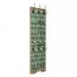 Preview: ARDEBO.de - Wandgarderobe mit 6 Haken 120x40 cm HAPPY LOVE 