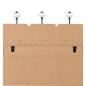 Preview: Wandgarderobe mit 6 Haken 120x40 cm HAPPY LOVE 