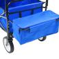Preview: Klappbarer Handwagen mit Sonnendach Stahl Blau
