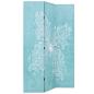 Preview: Raumteiler klappbar 120 x 170 cm Schmetterling Blau