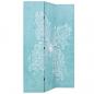 Preview: Raumteiler klappbar 120 x 170 cm Schmetterling Blau