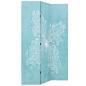 Preview: Raumteiler klappbar 120 x 170 cm Schmetterling Blau