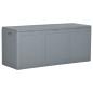 Preview: Garten-Aufbewahrungsbox 270 L Grau PP Rattan