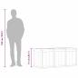 Preview: Garten-Aufbewahrungsbox 270 L Grau PP Rattan