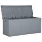 Preview: Garten-Aufbewahrungsbox 270 L Grau PP Rattan