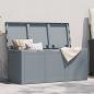 Preview: Garten-Aufbewahrungsbox 270 L Grau PP Rattan