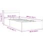 Preview: Bett mit Bettkasten Hydraulisch LED Dunkelgrau Stoff 90x200 cm 