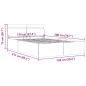 Preview: Bett mit Bettkasten Hydraulisch LED Dunkelgrau Stoff 120x200 cm 