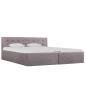 Preview: Stauraumbett Hydraulisch Taupe Stoff 160×200 cm 