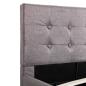 Preview: Stauraumbett Hydraulisch Taupe Stoff 90×200 cm