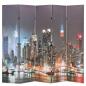 Preview: ARDEBO.de - Raumteiler klappbar 200 x 170 cm New York bei Nacht