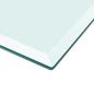 Preview: Tischplatte aus gehärtetem Glas rechteckig 1200x650 mm