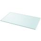 Preview: Tischplatte aus gehärtetem Glas rechteckig 1200x650 mm