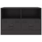 Preview: TV-Schrank Schwarz 67x39x44 cm Stahl