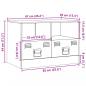 Preview: TV-Schrank Senfgelb 67x39x44 cm Stahl
