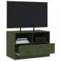 Preview: TV-Schrank Olivgrün 67x39x44 cm Stahl