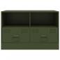 Preview: TV-Schrank Olivgrün 67x39x44 cm Stahl