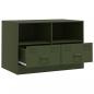 Preview: TV-Schrank Olivgrün 67x39x44 cm Stahl