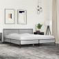 Preview: Bettgestell Grau Sonoma 200x200 cm Holzwerkstoff und Metall