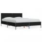Preview: ARDEBO.de - Bettgestell Schwarz 120x190 cm Holzwerkstoff und Metall